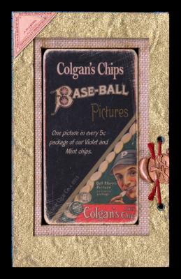 Picture, Helmar Brewing, T206-Helmar Card # 466, Biz MACKEY (HOF), Black collar, green background, Lincoln Giants